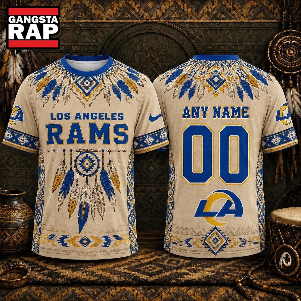 Los Angeles Rams 2026 NFL Native American Heritage 3D Shirt, Football New Design Shirt