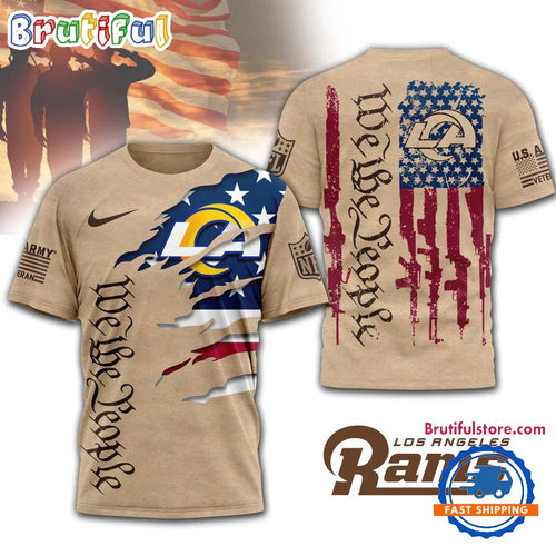 Los Angeles Rams 2026 NFL Veteran We The People 3D Shirt