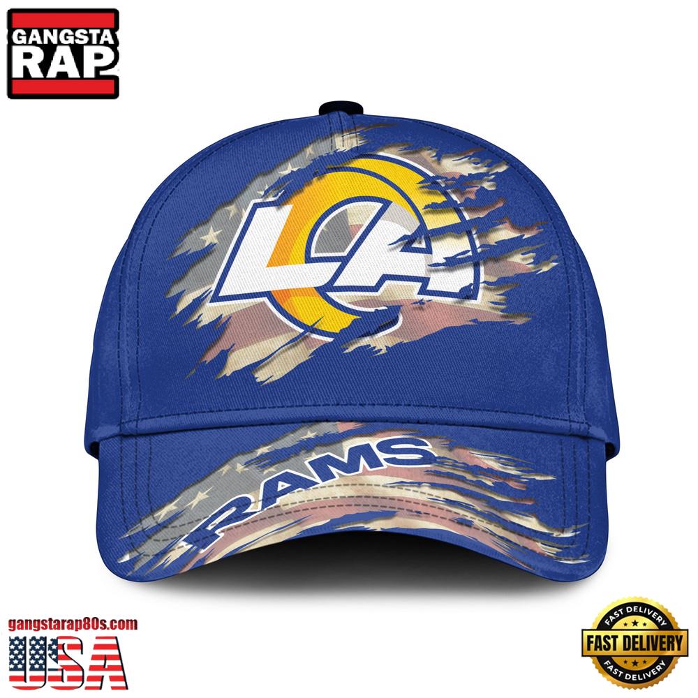 NFL Los Angeles Rams American Flag Baseball Cap Snapback Hats