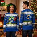 Los Angeles Rams Grinch Hand Holding Logo Christmas Ugly Christmas Sweater