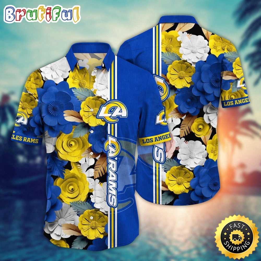 Los Angeles Rams Hawaii Shirt Flower Laid Back Hawaiian Charm