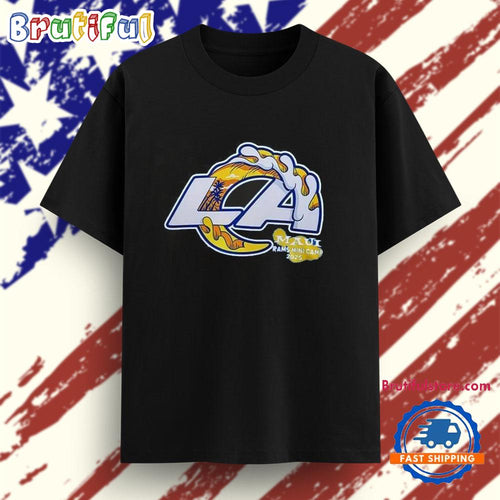 Los Angeles Rams Iconic Wave Artwork Wailea Village Logo 2025 T Shirt