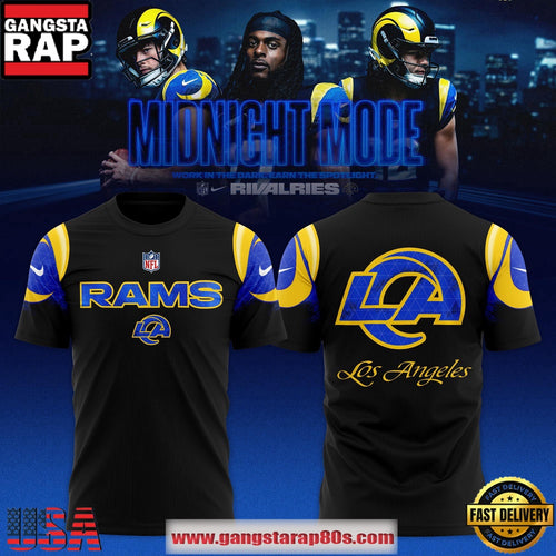 Los Angeles Rams Midnight Blue 2025 Rivalries Special T Shirt