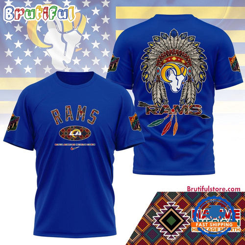 Los Angeles Rams Native American Heritage Month 3D Shirt