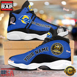 NFL Los Angeles Rams New Design Air Jordan 13 Running Sneakers Shoes For Fans