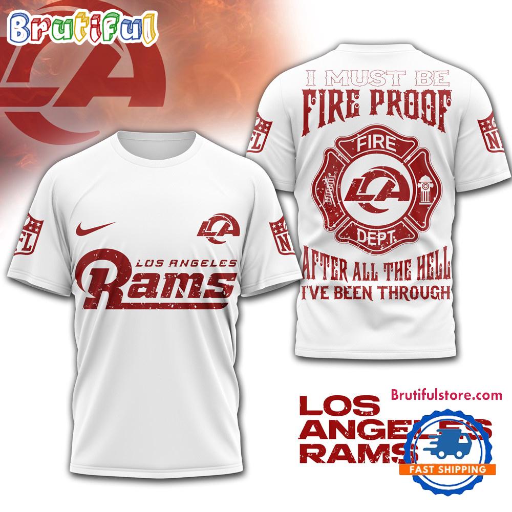 Los Angeles Rams NFL Built By Fire Game Day Limited Edition 3D Shirt