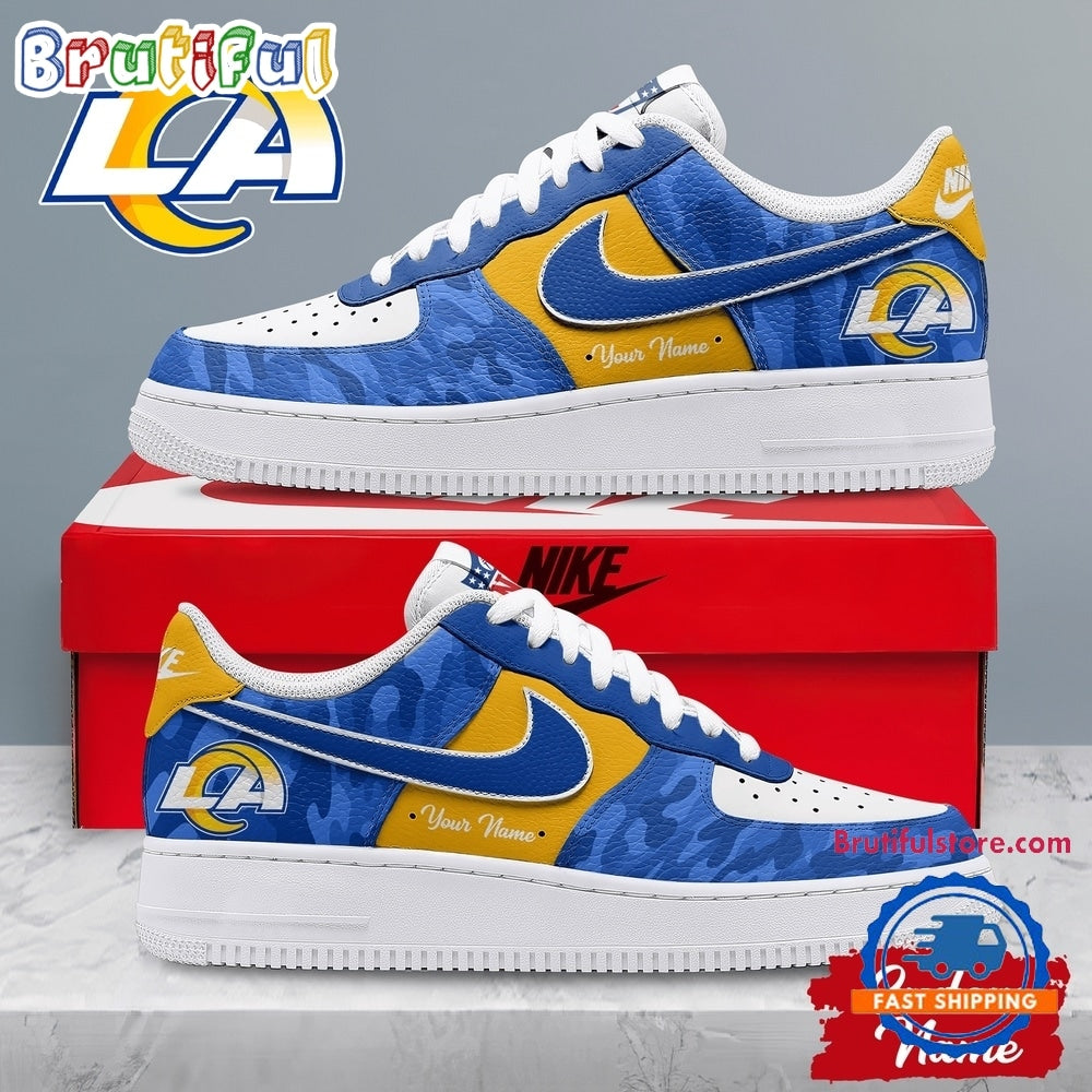 Los Angeles Rams NFL End Zone Energy Custom Air Force 1 Shoes Sneaker