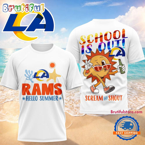 Los Angeles Rams NFL Hello Summer Limited Edition 3D T Shirt