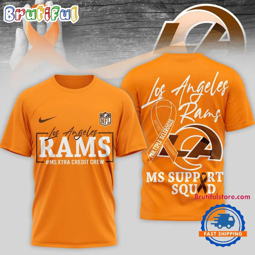 Los Angeles Rams NFL Multiple Scleross Support 3D T Shirt