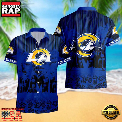 NFL Los Angeles Rams New Design Aloha Hawaii Shirt