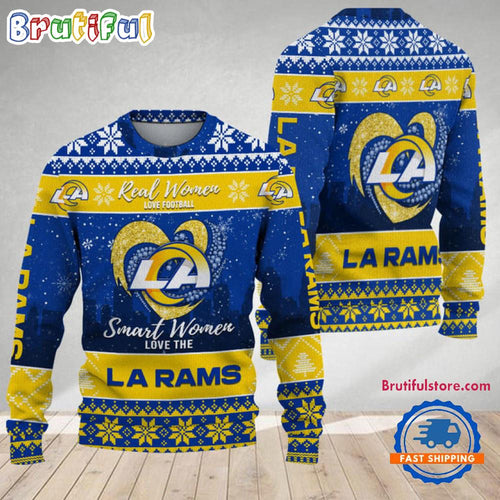 Los Angeles Rams Real Women Love Football Ugly Christmas Sweater