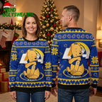 Los Angeles Rams Winnie The Pooh Dabbing Ugly Christmas Sweater