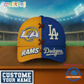 Los Angeles Rams x Los Angeles Dodgers Sporty New Design Baseball Cap