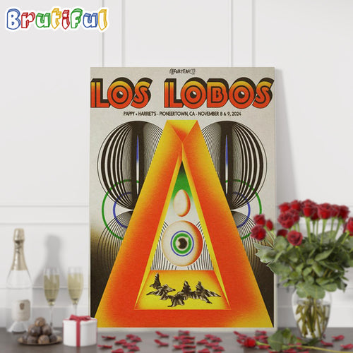 Los Lobos November 8-9 2024 Harriet’s Pioneertown CA Wall Art Poster Canvas