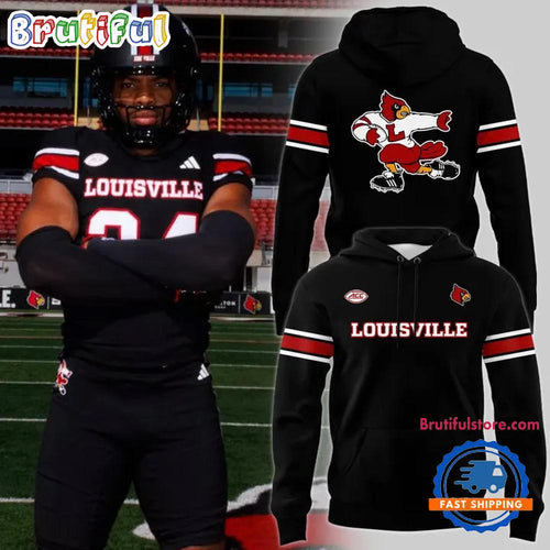 Louisville Cardinals Football Blackout Uniform Limited Edition 2026 Hoodie T-Shirt