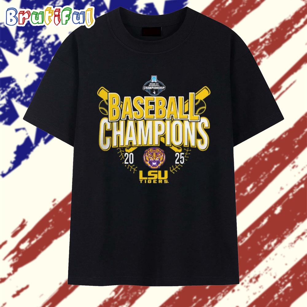 LSU Tigers 2025 Baton Rouge Regional Champions T Shirt