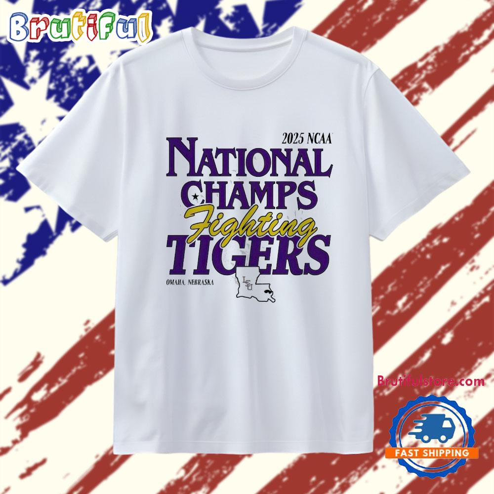 LSU Tigers 2025 NCAA National Champs Fighting Tigers T Shirt