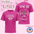 LSU Tigers 2025 NCAA Teacher Tackle Breast Cancer Unisex 3D Shirt