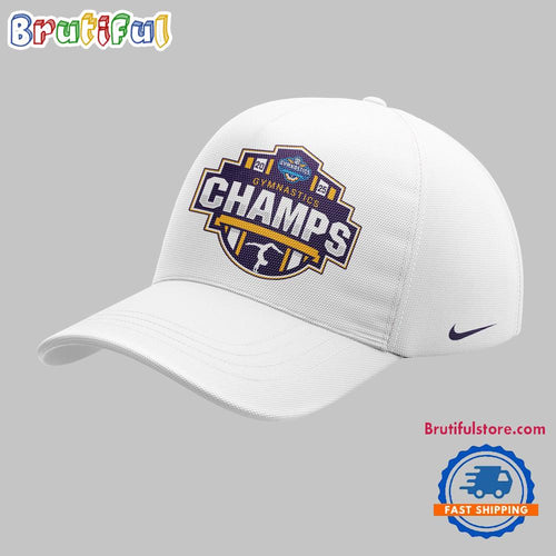 LSU Tigers 2025 SEC Women’s Gymnastics Champions White Cap