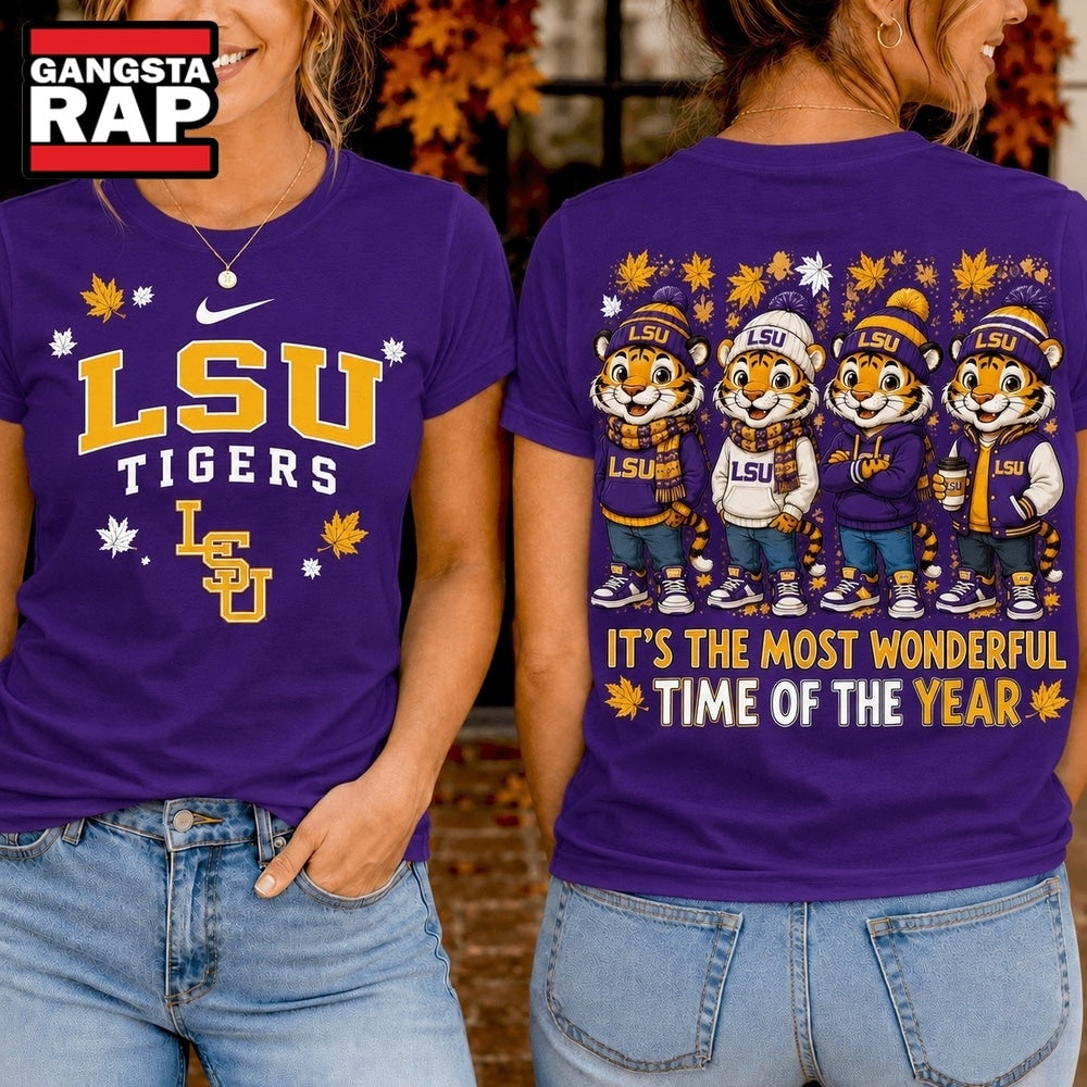 LSU Tigers 2026 NCAA Autumn Festive Cheer T Shirt