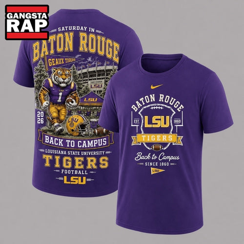 LSU Tigers 2026 NCAA Back To Campus 3D Shirt