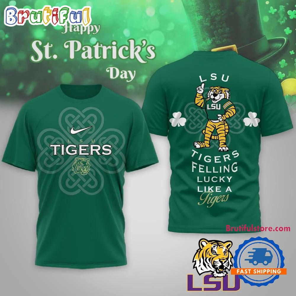 LSU Tigers 2026 NCAA Lucky St. Patricks Day Limited Edition 3D Shirt