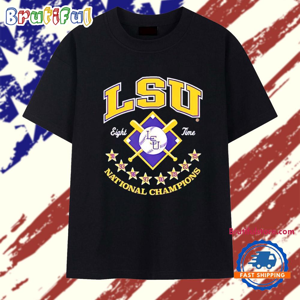 LSU Tigers National Champions 2025 Eight Time T Shirt