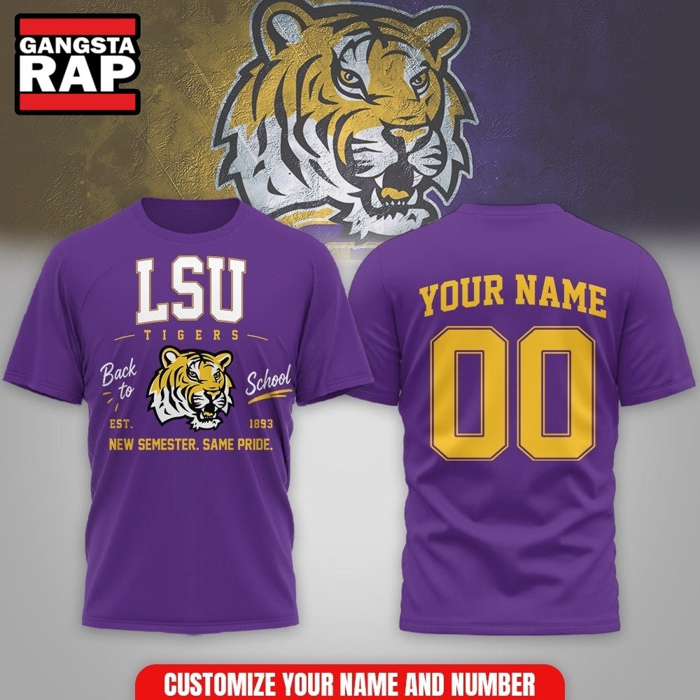 LSU Tigers NCAA Campus Pride Back to School 2026 Personalized 3D Shirt Hoodie T-Shirt