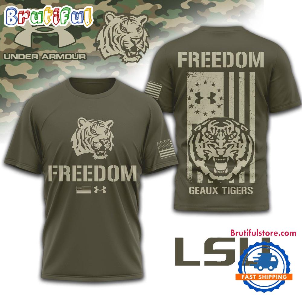 LSU Tigers NCAA Freedom Under Armour Limited Edition 3D Shirt