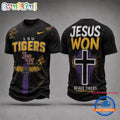 LSU Tigers NCAA Jesus Won New Design 3D Shirt