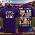 LSU Tigers NCAA Real Grandma Team Unisex 3D Shirt