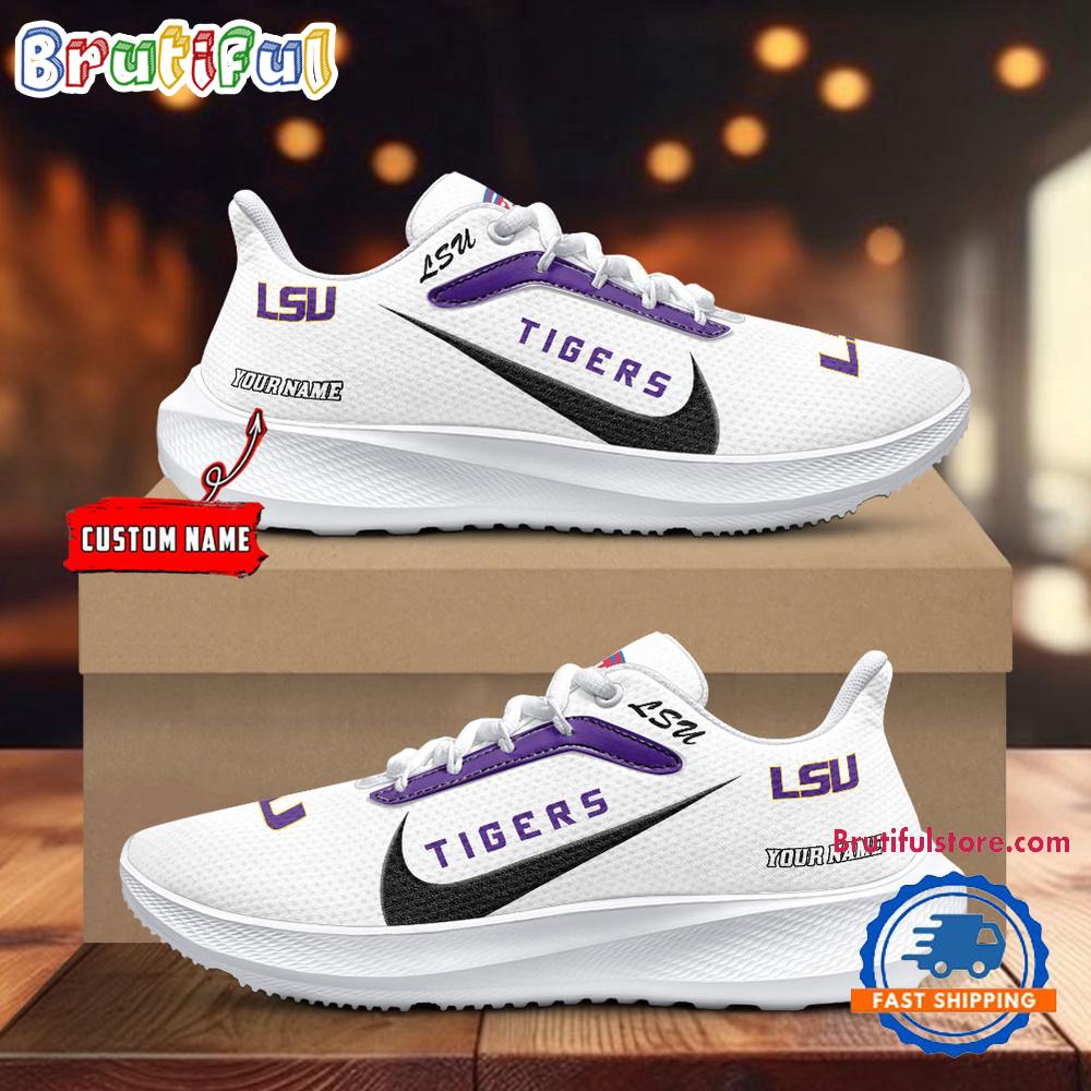 LSU Tigers Personalized Lightweight Patch Decor Running Shoes Sneaker