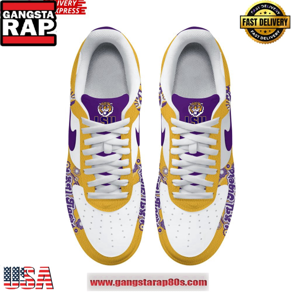 LSU Tigers Pride Limited Edition Air Force 1 Running Sneakers Shoes