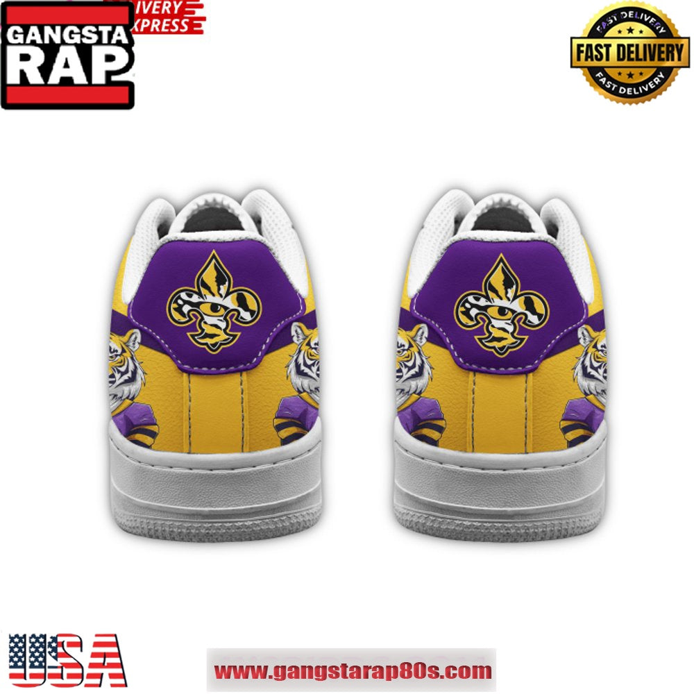 LSU Tigers Pride Limited Edition Air Force 1 Running Sneakers Shoes