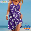 LSU Tigers Rose Pattern Women’s Summer Beach Sling Dress