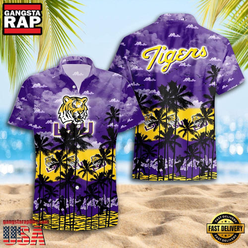 LSU TIGERS Style Hot Summer Aloha Hawaiian Shirt