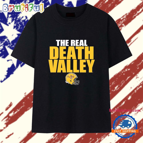 LSU Tigers The Real Death Valley Helmet T Shirt