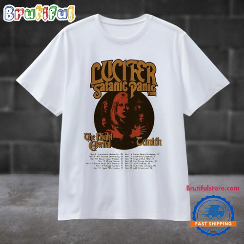 Lucifer The Satanic Panic Tour Nov 2024 T Shirt