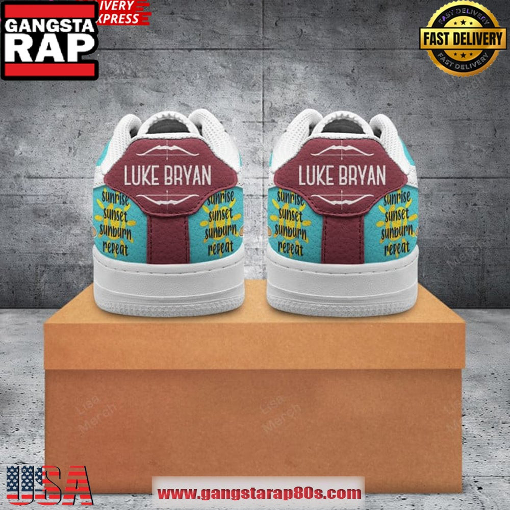 Luke Bryan Limited Edition Air Force 1 Running Sneakers Shoes