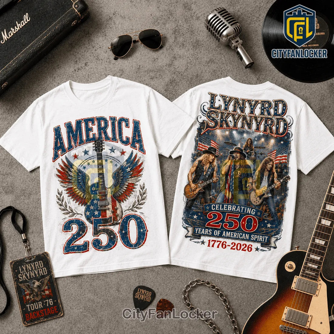 Lynyrd Skynyrd America 250 Celebrating American Spirit Graphic Tee