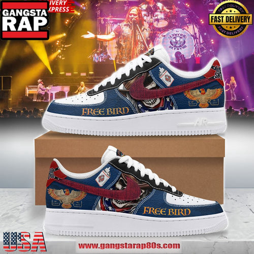 Lynyrd Skynyrd Free Bird Limited Edition Air Force 1 Shoes Running Sneakers
