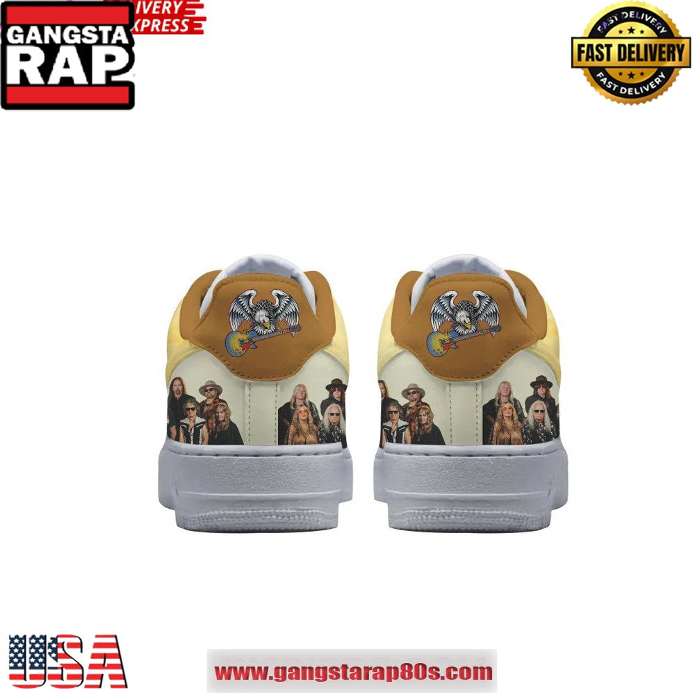 Lynyrd Skynyrd Turn It Up Limited Edition Air Force 1 Running Sneakers Shoes