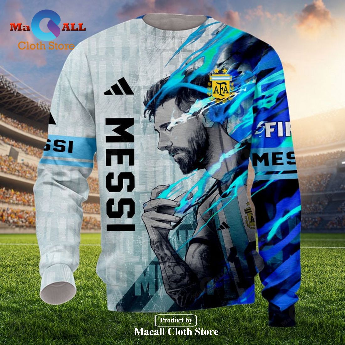 M10 - Lionel Messi FIFA World Cup 2022 Champions Hoodie Sweatshirt 3D - DM11