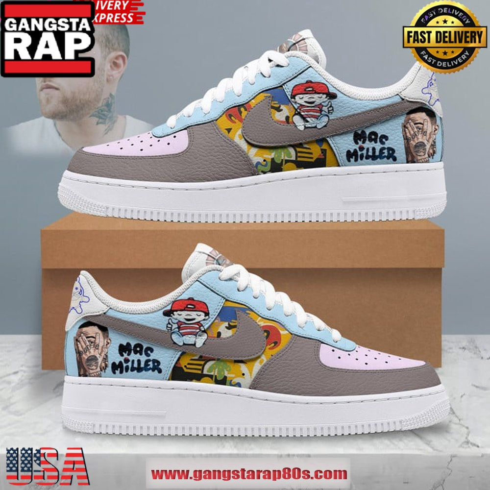 Mac Miller x Nike New Edition Air Force 1 Sneakers Shoes
