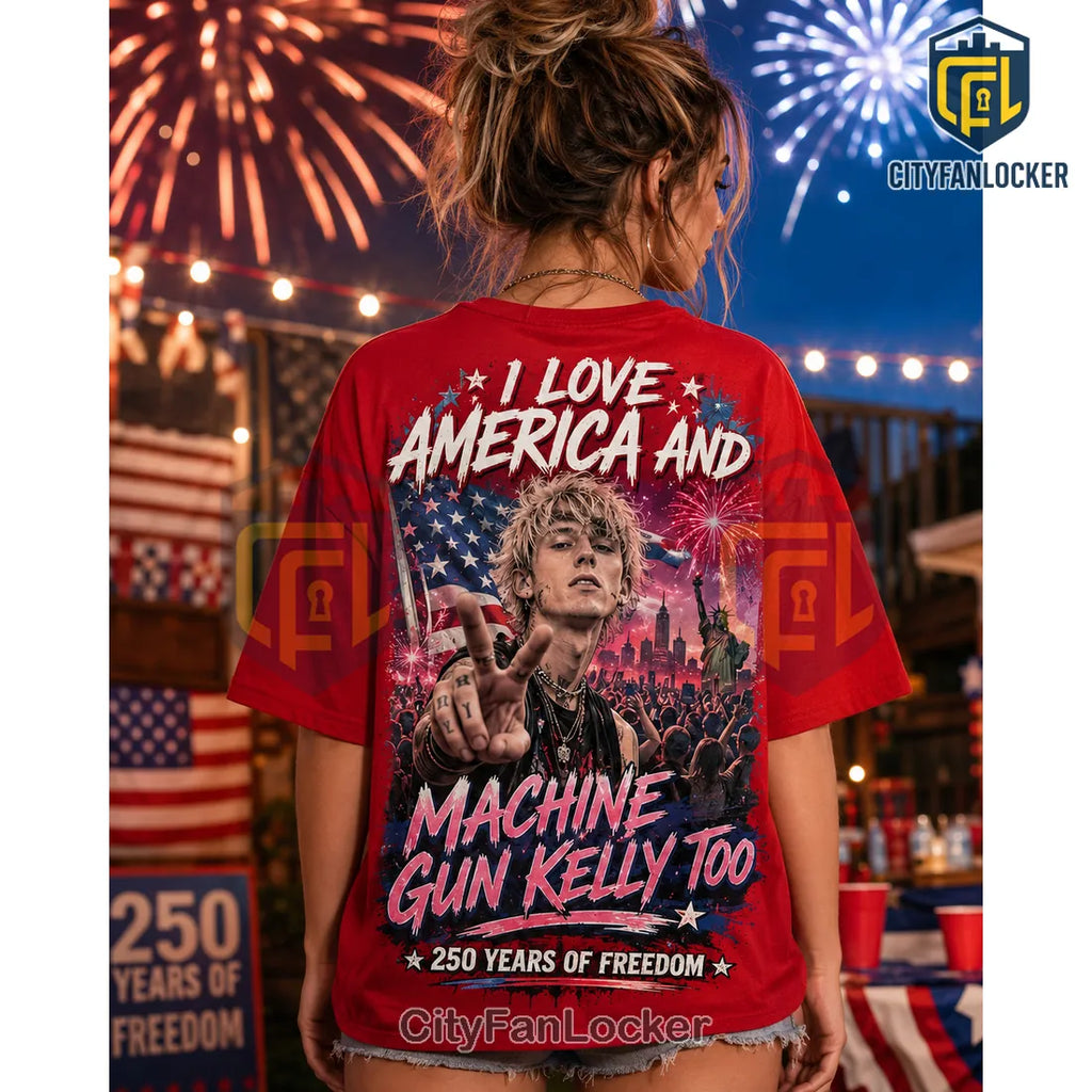 Machine Gun Kelly America 250 Years of Freedom Graphic T-Shirt