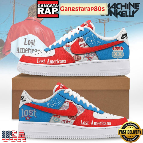 Machine Gun Kelly Lost Americana Limited Edition Air Force 1 Sneakers Shoes