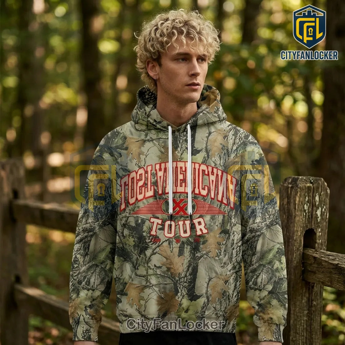 Machine Gun Kelly Lost Americana Tour 2026 Camo Limited Hoodie