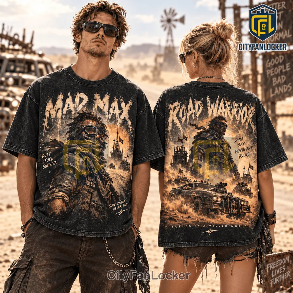 Mad Max Road Warrior Black Wash T-Shirt
