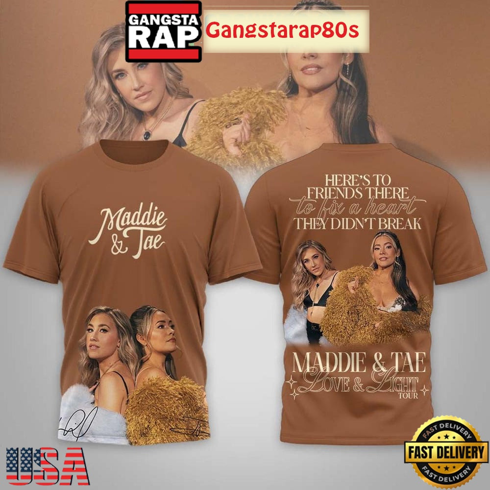 Maddie & Tae Love And Light Tour 2026 3D Shirt