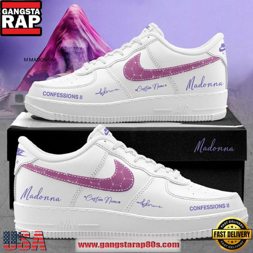 Madonna Confessions II 2026 On A Dance Floor Custom Nike Air Force 1 Sneakers Shoes